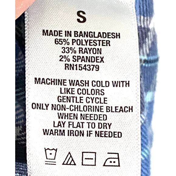 Blue Plaid Women's Skirt - Picture 7 of 7